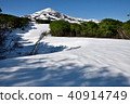 Zenjin-numa和Chokaiyama在季節的雪的季節的雪的腳印 40914749
