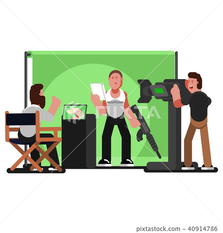 Actor reads a script 40914786