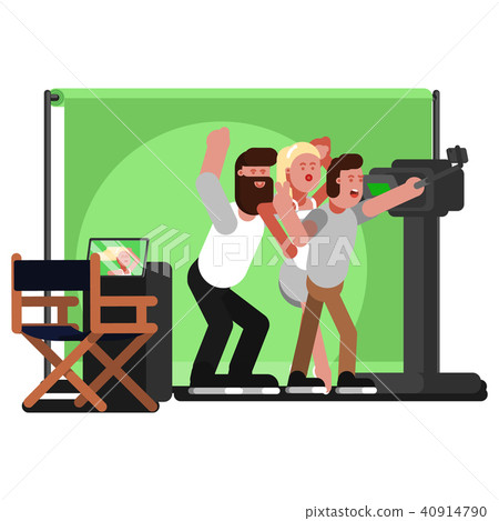 All crew doing selfie All crew doing selfie 40914790