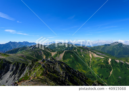 北阿爾卑斯山返回銀座縱向路線Yatsugadake，Washigadake，KurobeGorōMt。 40915088