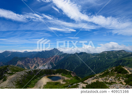 北阿爾卑斯山返回銀座縱向路線Yatsugatake / Washike池塘 40915166