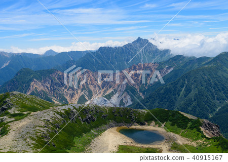 北阿爾卑斯山返回銀座縱向路線Yatsugatake / Washike池塘 40915167