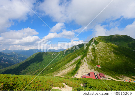 Northern Alps Back Ginza Vertical Drive Route Sugoroki Hut, Mt. 40915209