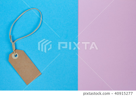 Price tag, gift tag, sale tag, address tag on pink-neon background. Price tag, gift tag, sale tag, address tag on pink-neon background. 40915277