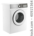 modern washing machine isolated on white  40915364