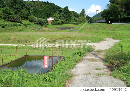 Fire prevention tank and rural landscape 40915642