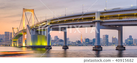 Tokyo, Japan at Rainbow Bridge 40915682