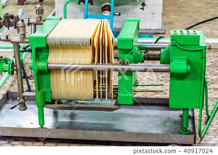 Industrial cartridge filter mechanism at winery 40917024