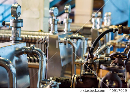 Industrial cartridge filter mechanism at winery Industrial cartridge filter mechanism at winery 40917029