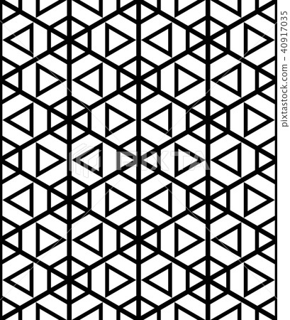 Seamless hexagons and triangles pattern. Seamless hexagons and triangles pattern. 40917035