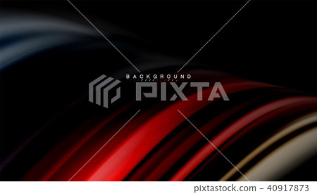 Fluid mixing colors, vector wave abstract background Fluid mixing colors, vector wave abstract background 40917873