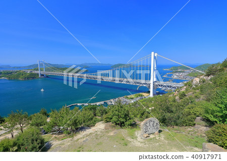 Shimotsui瀨戶Ohashi橋樑以新綠色 Shimotsui瀨戶Ohashi橋樑以新綠色 40917971