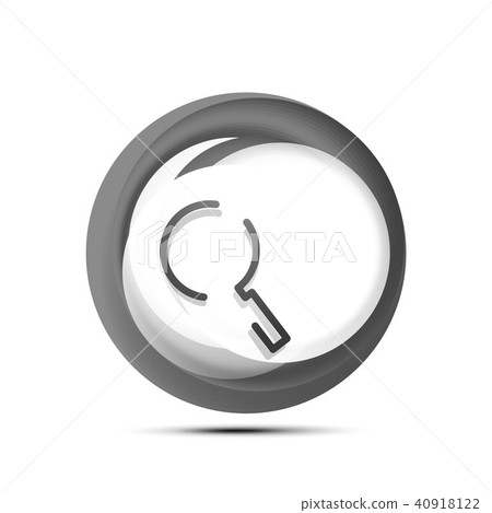 Search magnifyier web button, magnify icon. Modern magnifying glass sign, web site design or mobile 40918122