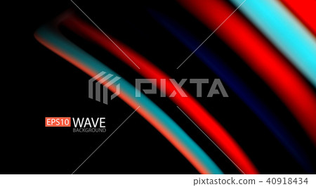 Blur color wave lines abstract background 40918434