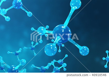3D rendering molecules. Atoms bacgkround. Medical background for banner or flyer. Molecular 3D rendering molecules. Atoms bacgkround. Medical background for banner or flyer. Molecular 40918546
