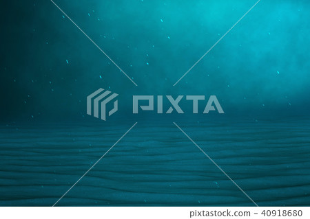 Underwater blue background in sea, ocean, with volume light. 3d rendering 40918680