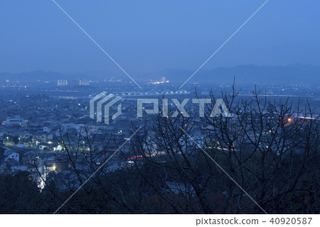 加古川市的夜景黎明前(兵庫縣加古川市) 加古川市的夜景黎明前(兵庫縣加古川市) 40920587
