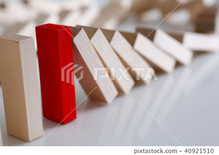 One red winner lottery wood block row 40921510