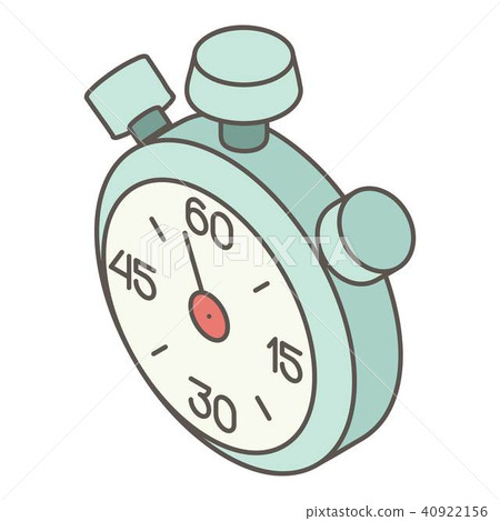 Stopwatch icon, isometric style 40922156