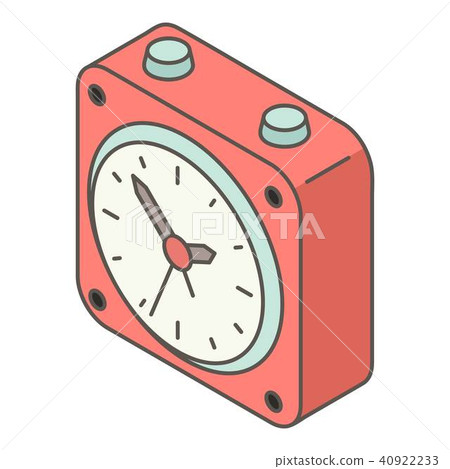 Small Alarm Clock Icon Isometric Style Stock Illustration 40922233 Pixta
