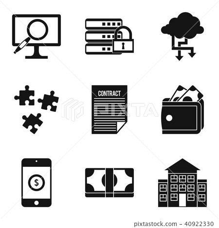 Computer expert icons set, simple style Computer expert icons set, simple style 40922330