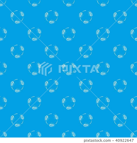 Rough wheat pattern vector seamless blue 40922647