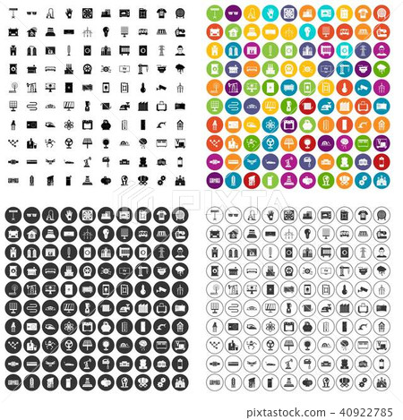 100 electrical engineering icons set vector... - Stock Illustration ...