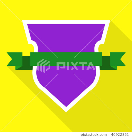 Military shield icon, flat style Military shield icon, flat style 40922861