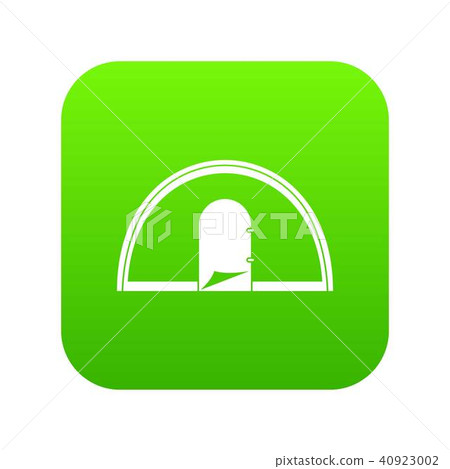 Tent icon digital green 40923002