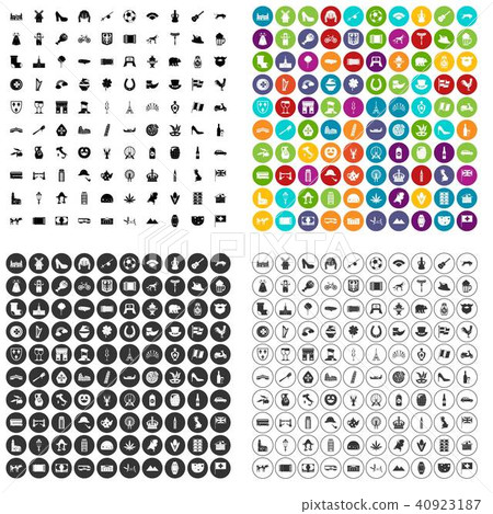 100 Europe icons set vector variant 100 Europe icons set vector variant 40923187