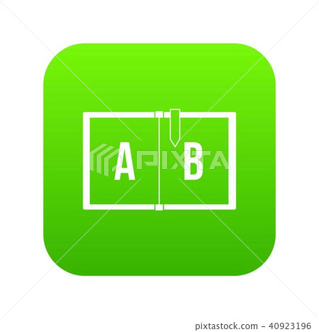 Children abc icon digital green Children abc icon digital green 40923196