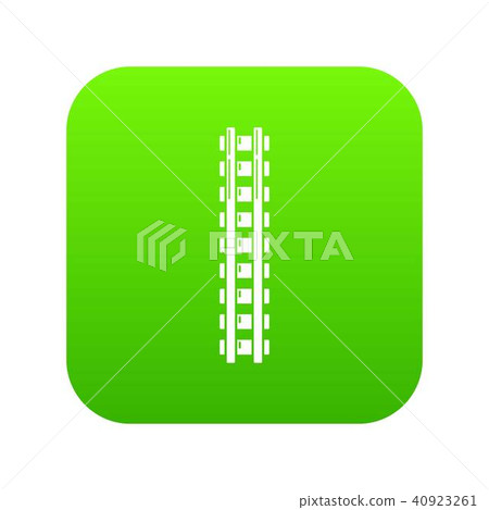 Railway icon green vector - Stock Illustration [40923261] - PIXTA