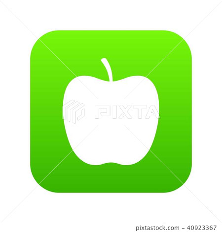 Glossy apple icon digital green 40923367