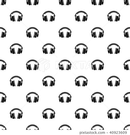 Headphones pattern vector seamless Headphones pattern vector seamless 40923609