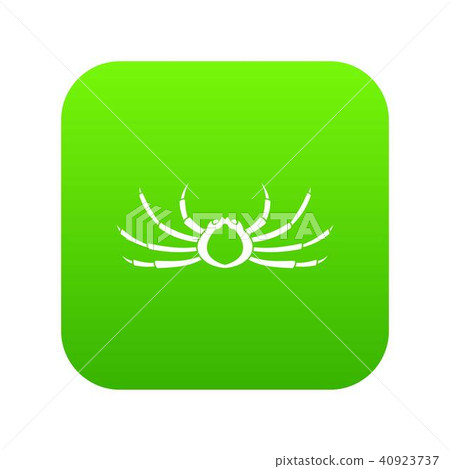 Japanese spider crab icon digital green 40923737