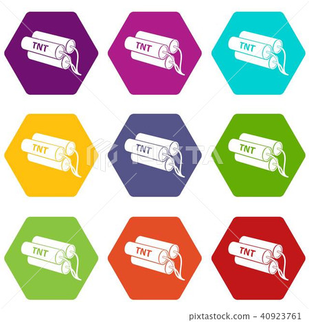 Tnt icons set 9 vector 40923761