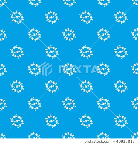 Molecule design pattern vector seamless blue - Stock Illustration ...
