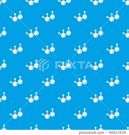 Molecule element pattern vector seamless blue - Stock Illustration ...