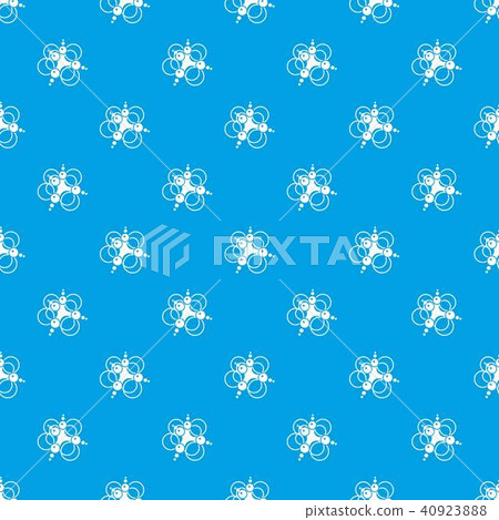 Molecule connection pattern vector seamless blue - Stock Illustration ...