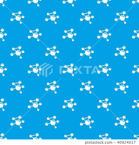 Molecule molecular pattern vector seamless blue - Stock Illustration ...