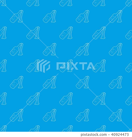 Molotov cocktail pattern vector seamless blue 40924473