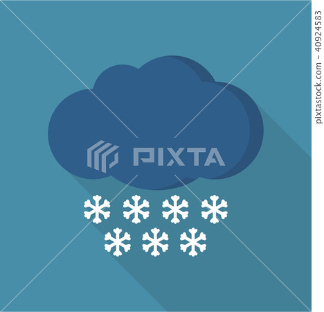 Winter icon, flat style 40924583