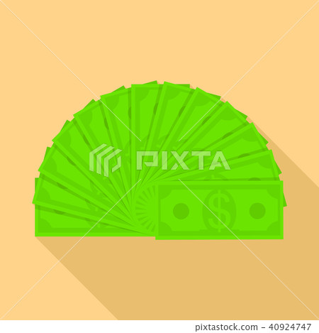 Much money icon, flat style Much money icon, flat style 40924747