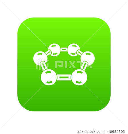 Molecule medical icon green vector - Stock Illustration [40924803] - PIXTA