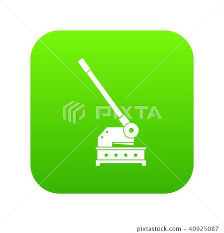 Cutting machine icon digital green Cutting machine icon digital green 40925087