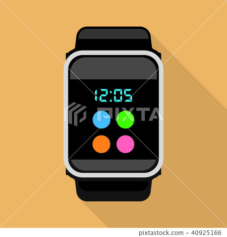 Quartz watch icon, flat style 40925166