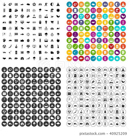 100 harmony icons set vector variant 100 harmony icons set vector variant 40925209