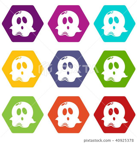 Ghost icons set 9 vector 40925378