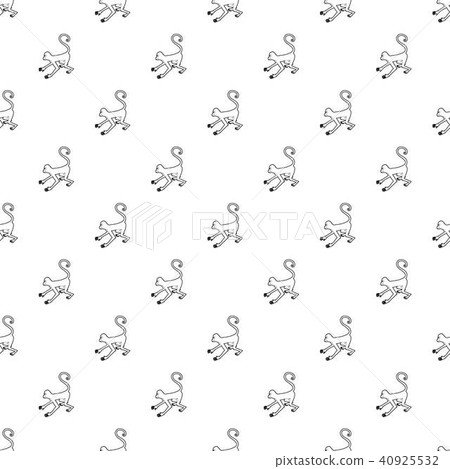 Playful monkey pattern vector seamless 40925532