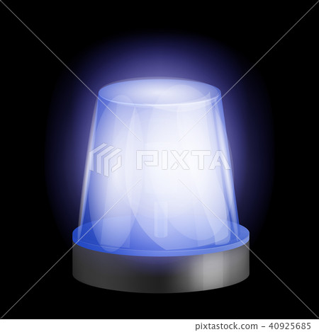 Emergency siren icon, realistic style 40925685